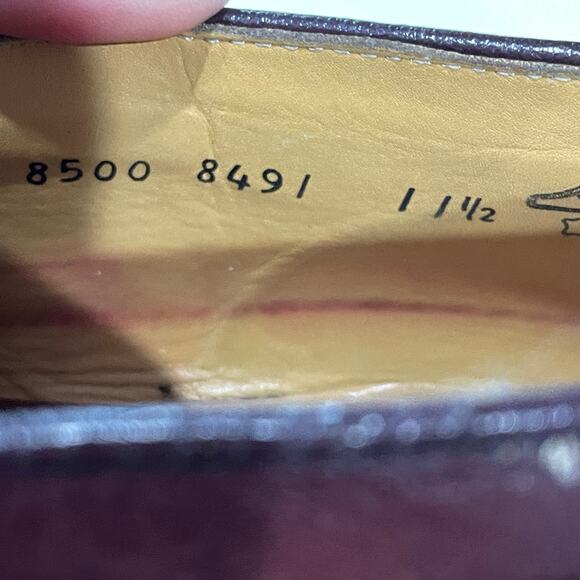 Finsbury Classic Goodyear Welted Men 11.5 Shoes Brown Tassel Loafers Slipon READ - Picture 12 of 13